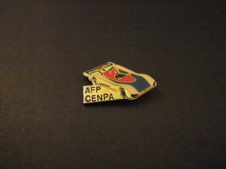 Porsche 91730. Can-Am (Canadian American) racewagen, sponsor AFP CENPA(  ( CEN (trale) Pa (pier) papierfabriek, Frankrijk
